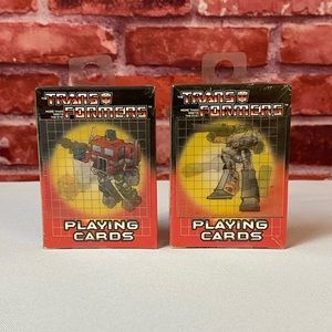 NWT TRANSFORMERS PLAYING CARDS 2002